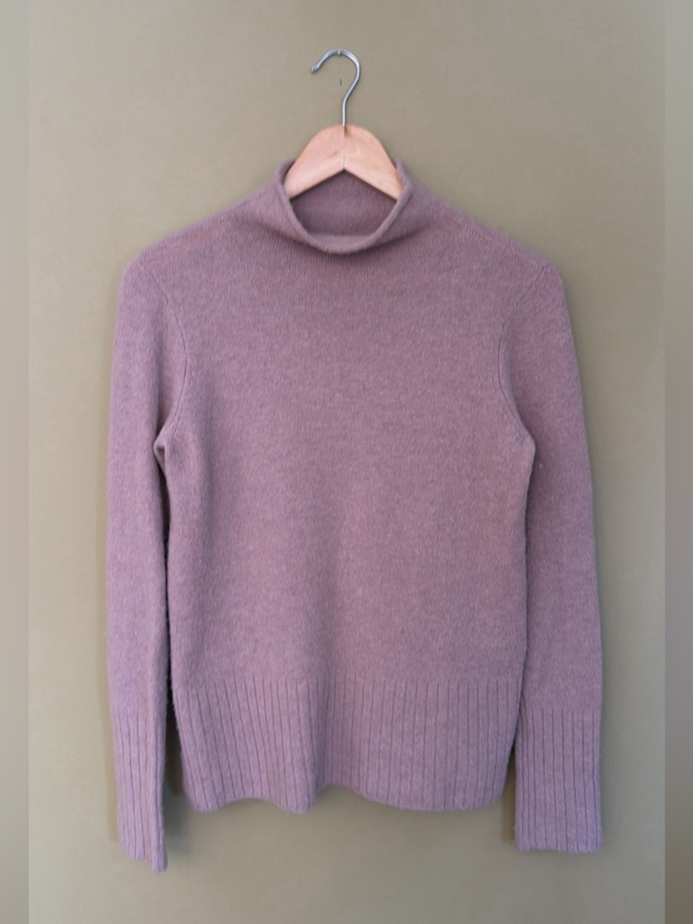 Madewell Men's Dusty Mauve Turtleneck Sweater
